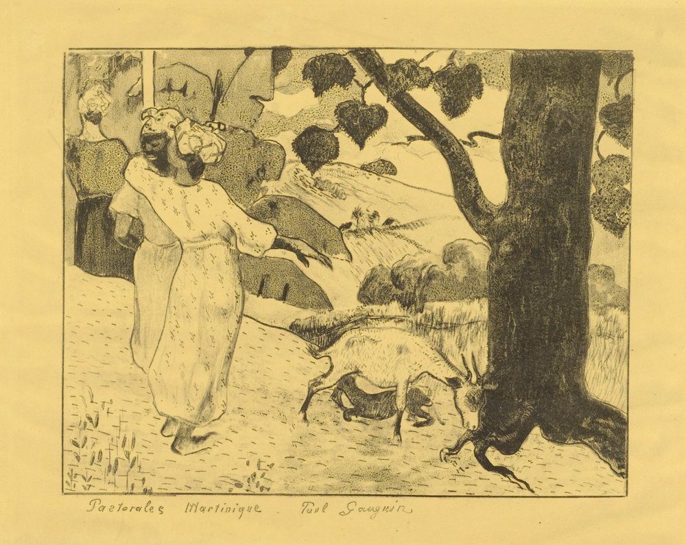 Pastoralen van Martinique door Paul Gauguin