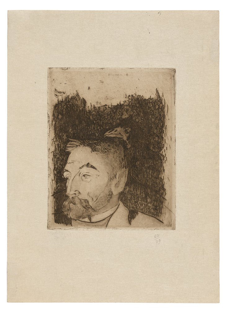 Portret van Stéphane Mallarmé door Paul Gauguin