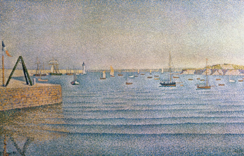 De haven van Portrieux, 1888 door Paul Signac