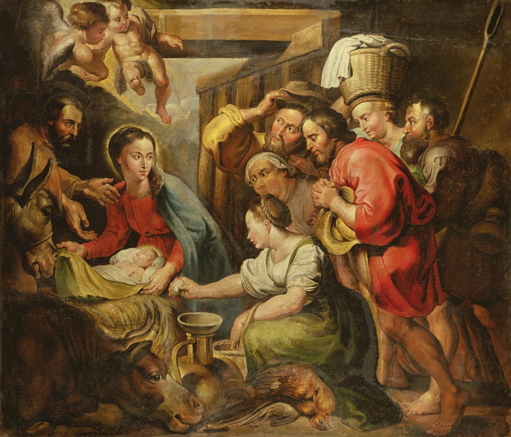 Aanbidding van de herders door Peter Paul Rubens