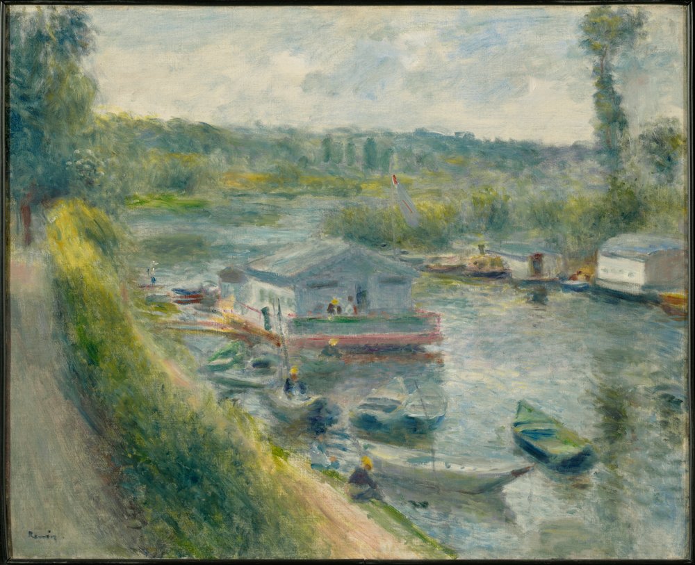 Wasboot bij Bas-Meudon door Pierre-Auguste Renoir