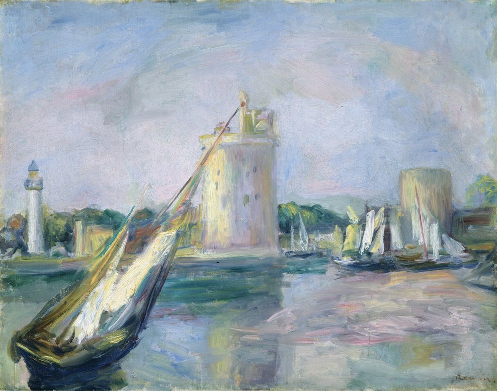 Haveningang van La Rochelle, 1896 door Pierre-Auguste Renoir