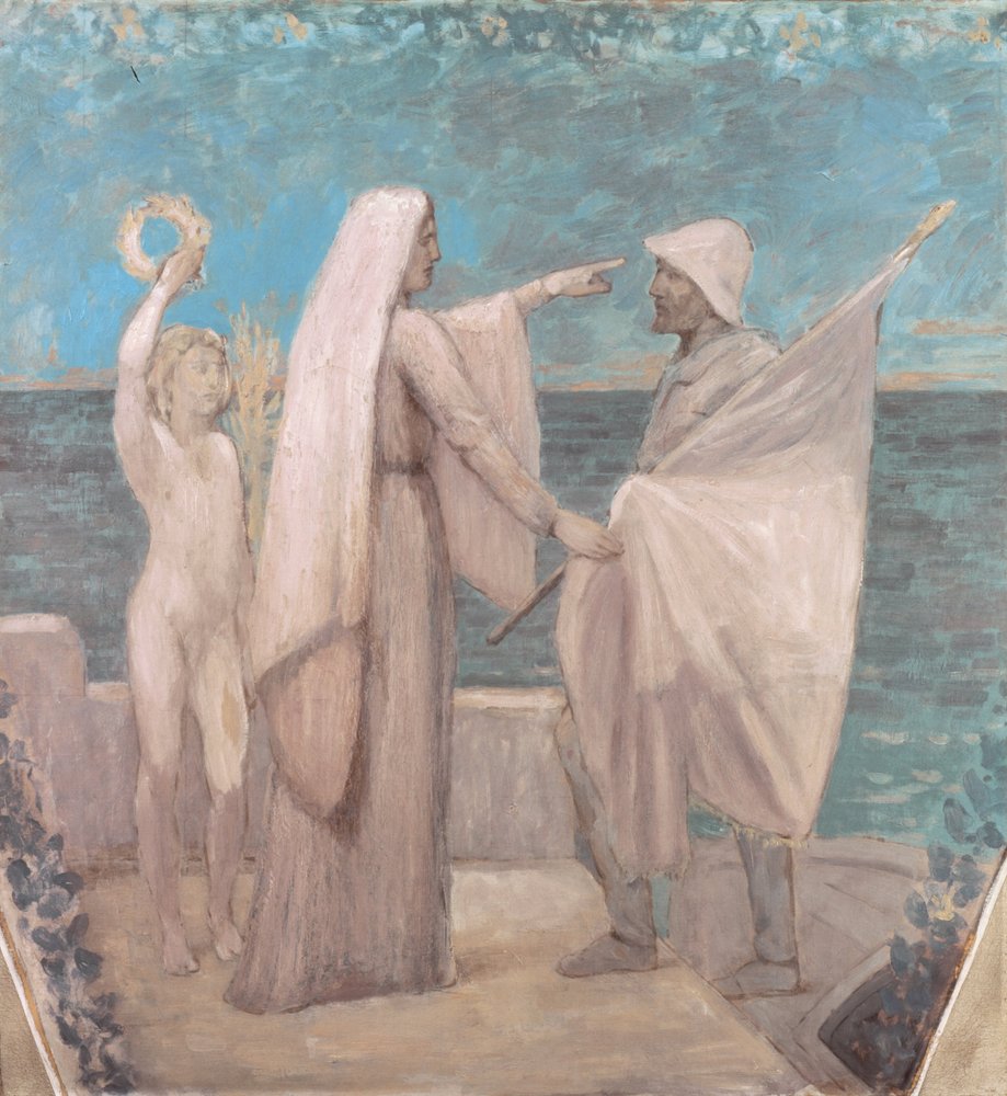 Studie voor patriottisme door Pierre Puvis de Chavannes