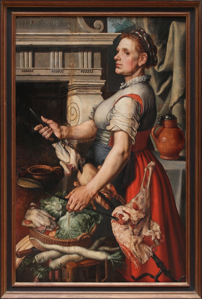 De kokkin door Pieter Aertsen
