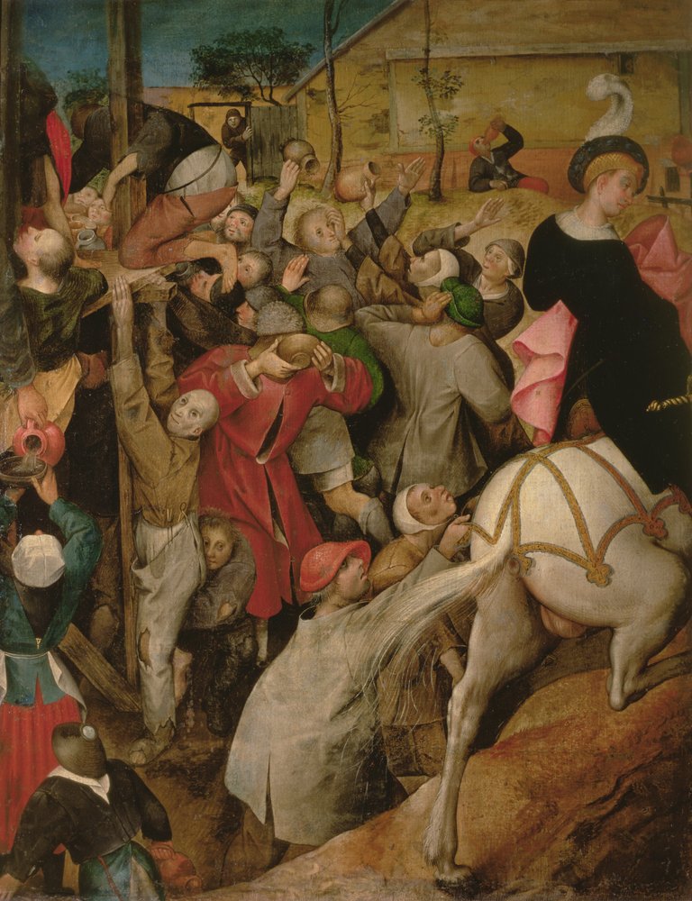 Het Feest van Sint Maarten (detail) door Pieter Brueghel the Younger
