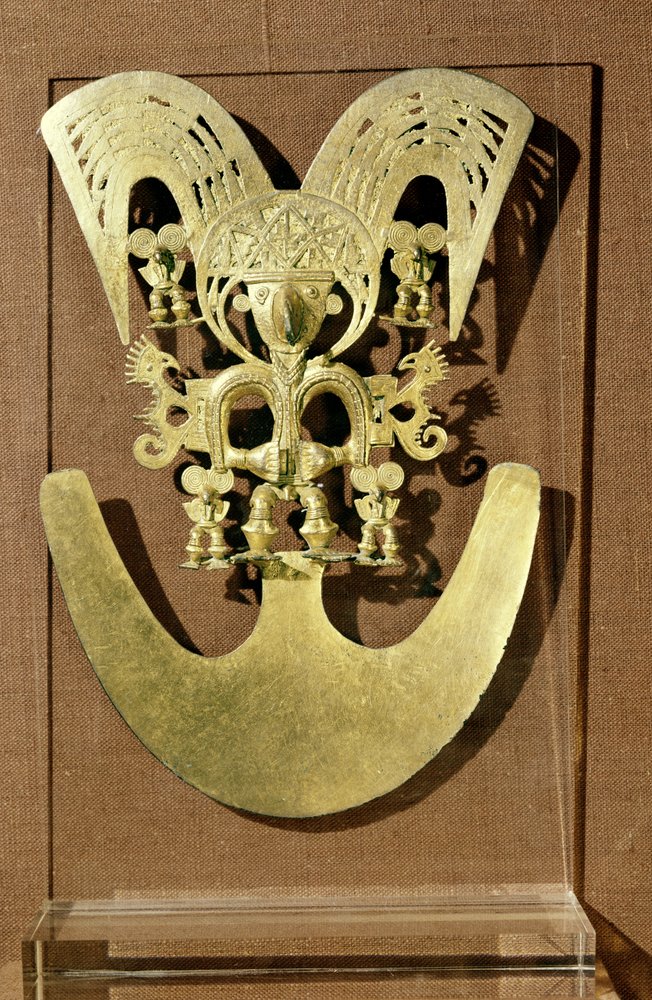 Pectoraal, Quimbaya (goud) door Pre-Columbian