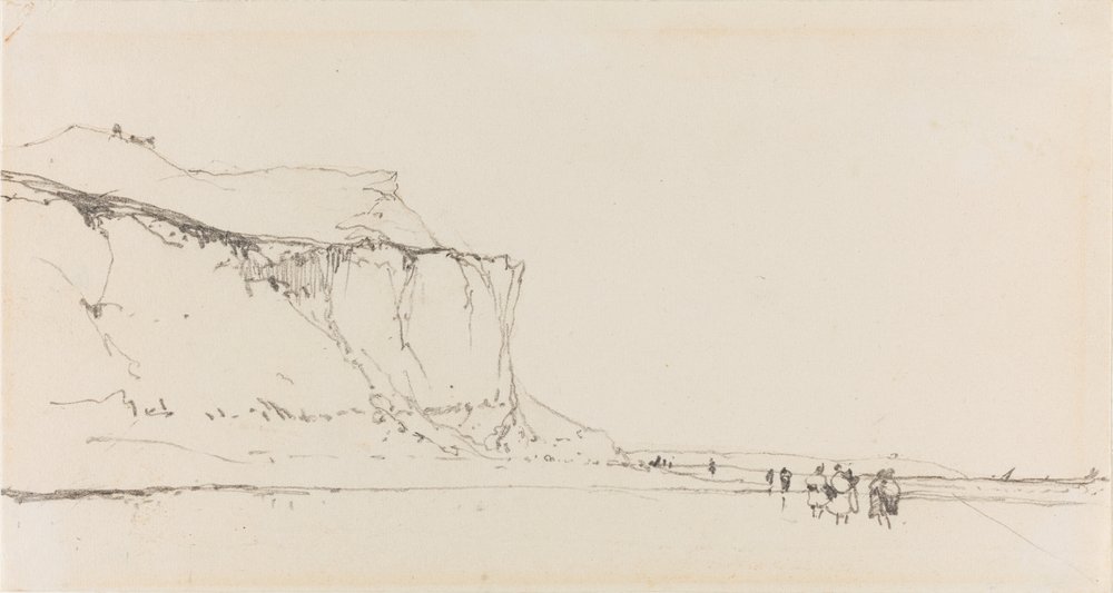 Zeekust met klif door Richard Bonington