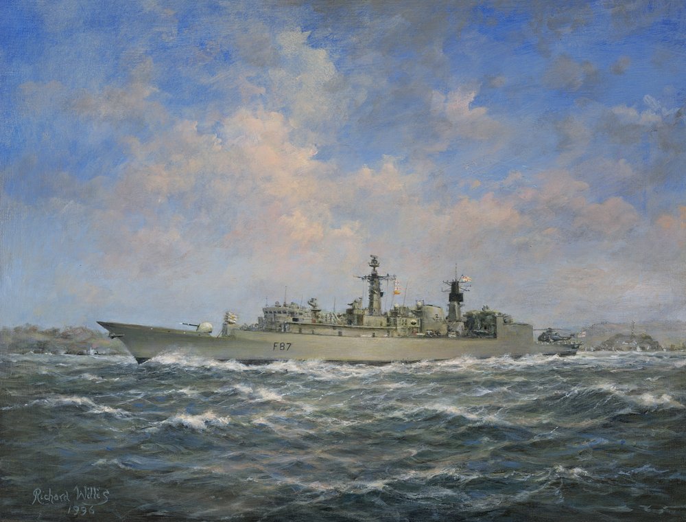 H.M.S. Chatham, fregat Type 22 (serie 3), 1996 door Richard Willis