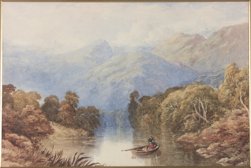Op het Loch bij Killin Perthshire door Thomas Miles II Richardson