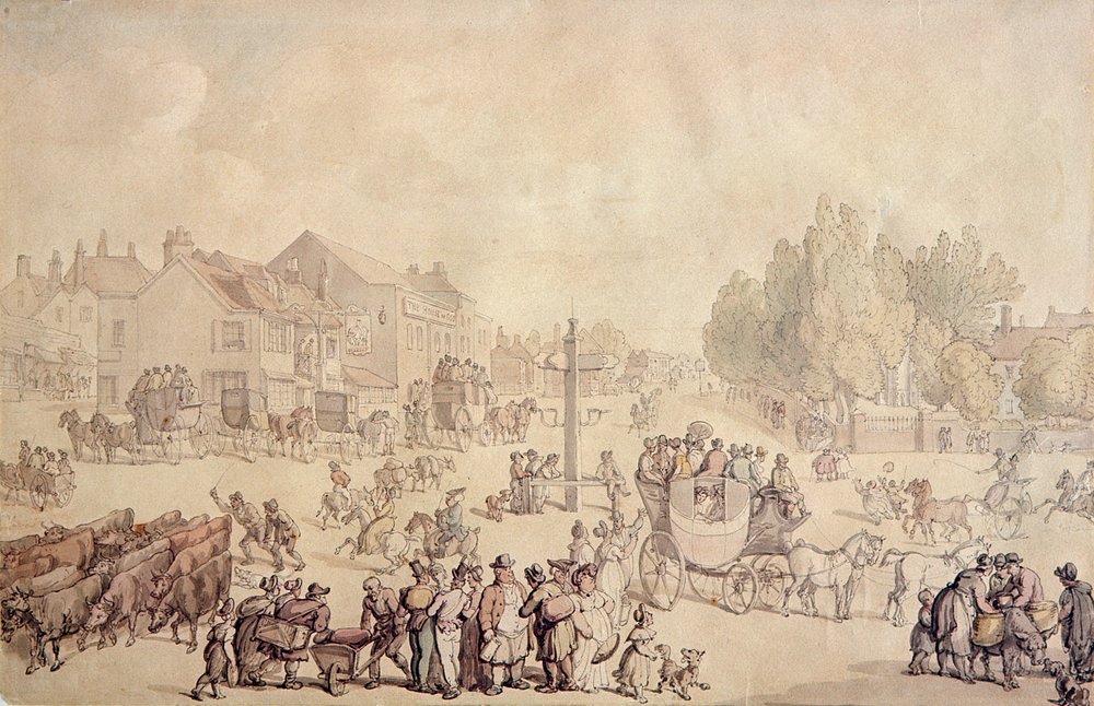 Olifant en Kasteel door Thomas Rowlandson