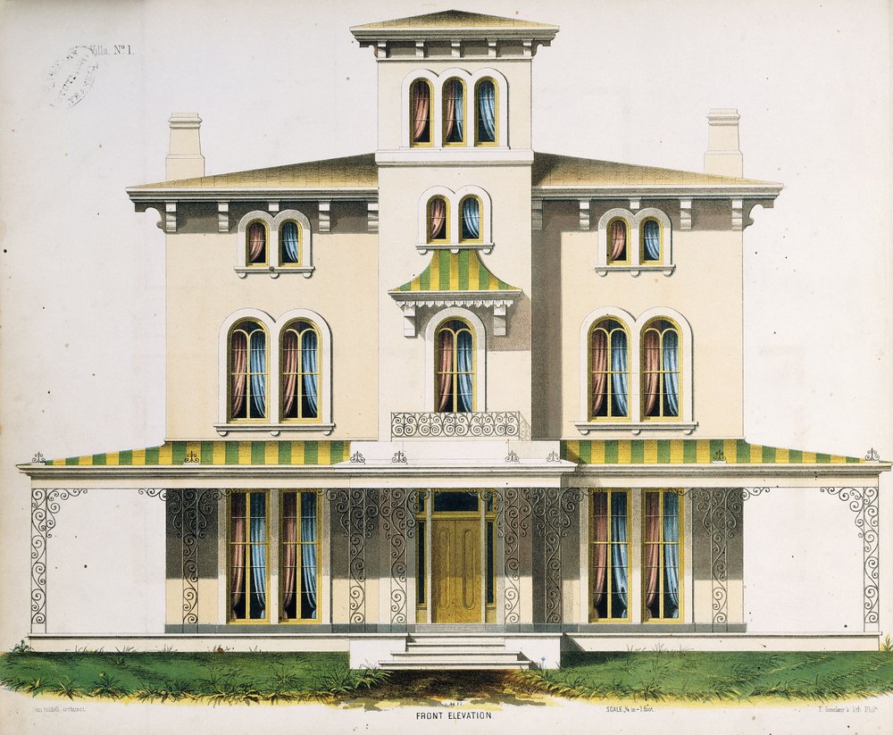 Vooraanzicht voor Villa No.1, uit 