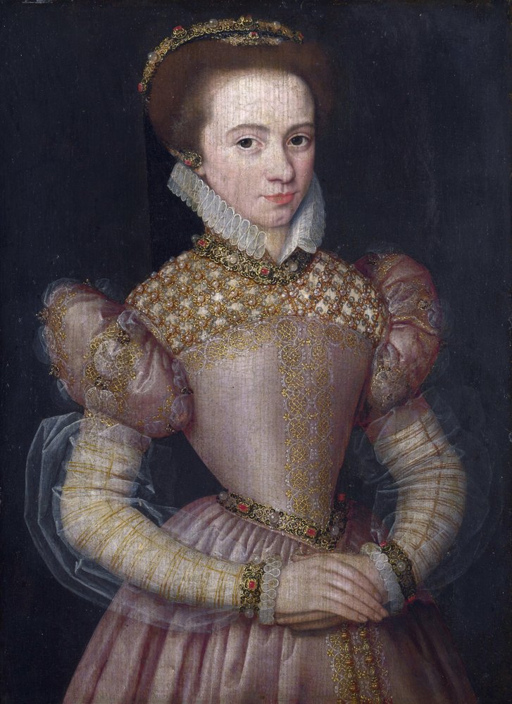Portret van een dame door Unbekannt Unbekannt
