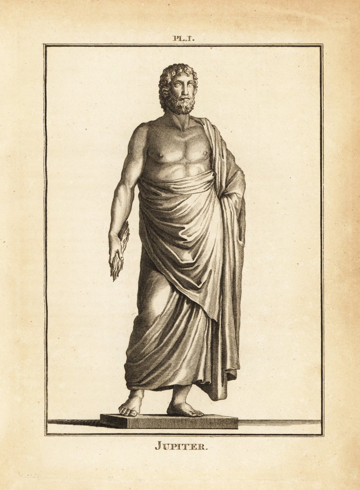 Jupiter Romeinse God Symbolen Griekse En Romeinse God Apollo Vector