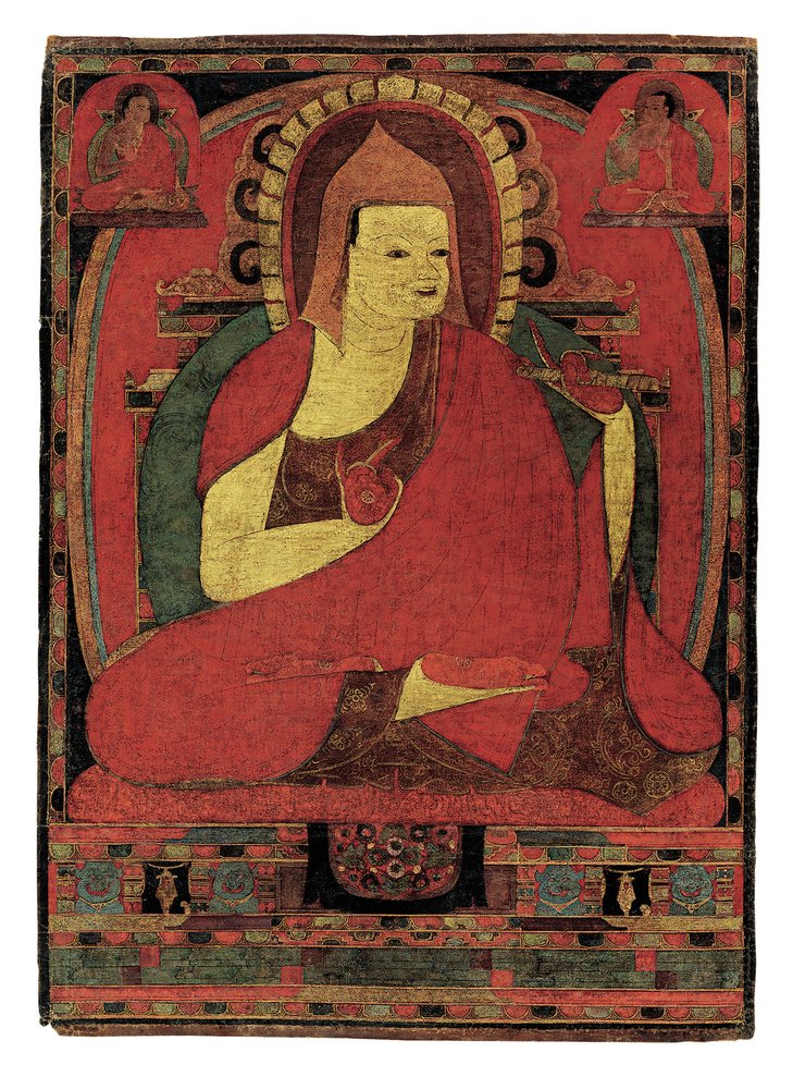 Portret van de Indiase monnik Atisha. Tibet door Unknown