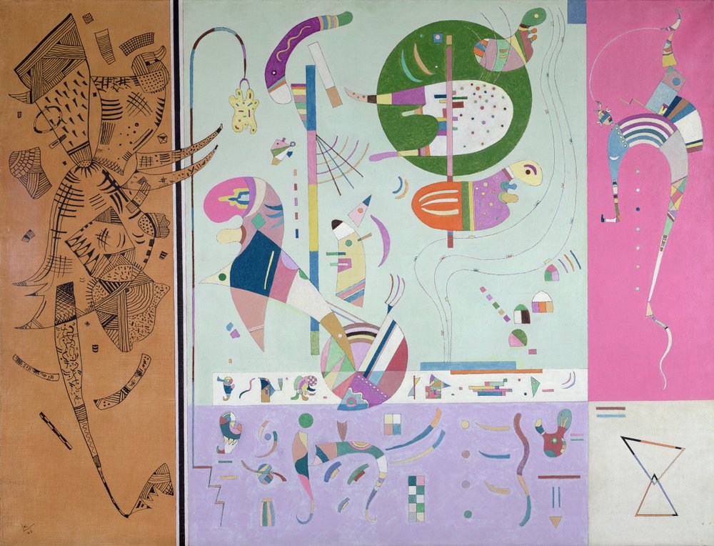 Verschillende delen, 1940 door Wassily Kandinsky