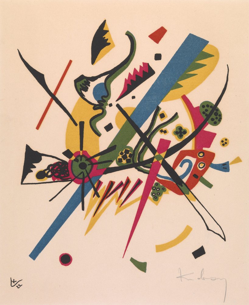 Kleine werelden I door Wassily Kandinsky