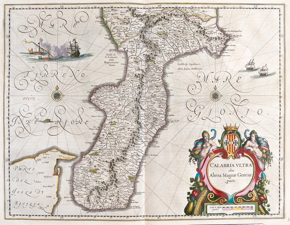 Ten zuiden van Calabrië, Italië, in 