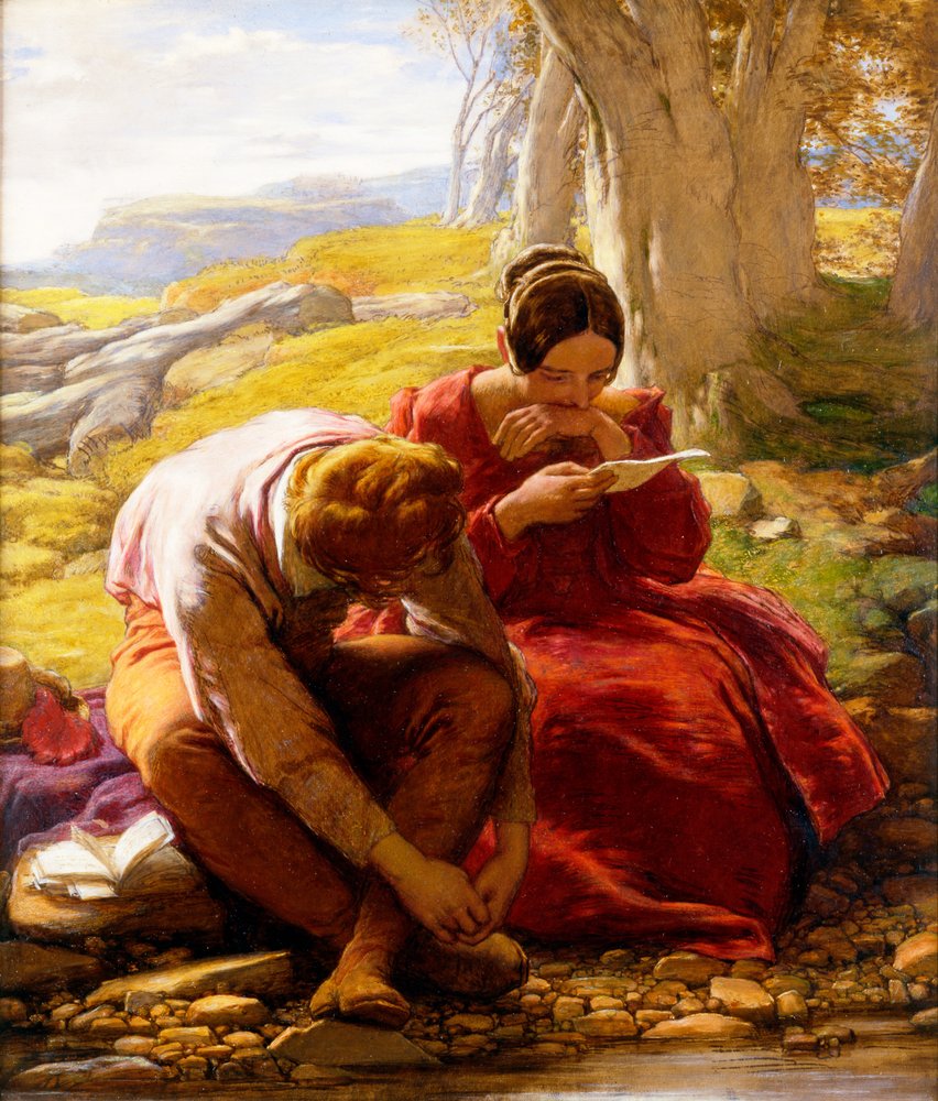 Het sonnet, ca. 1839 door William Mulready