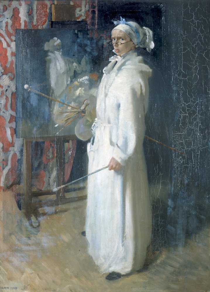 Portret van de kunstenaar, 1908 door William Orpen