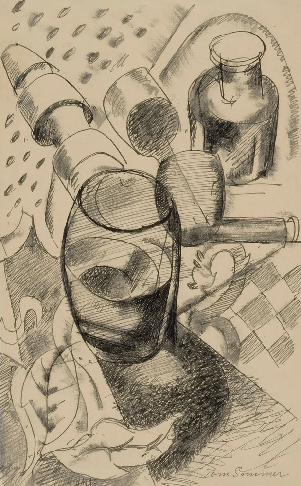 Tekening door William Sommer