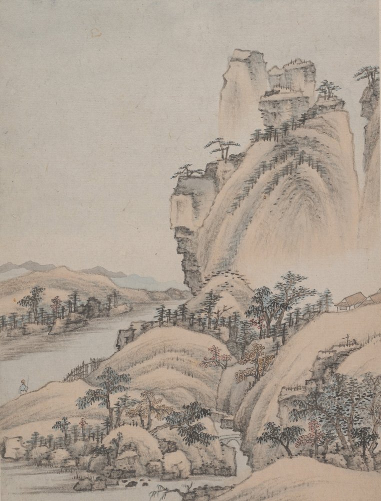 Landschappen, gedateerd 1668 door Xiao Yuncong