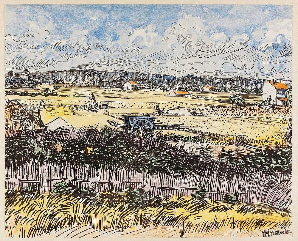 Oogst in de Provence door Vincent van Gogh
