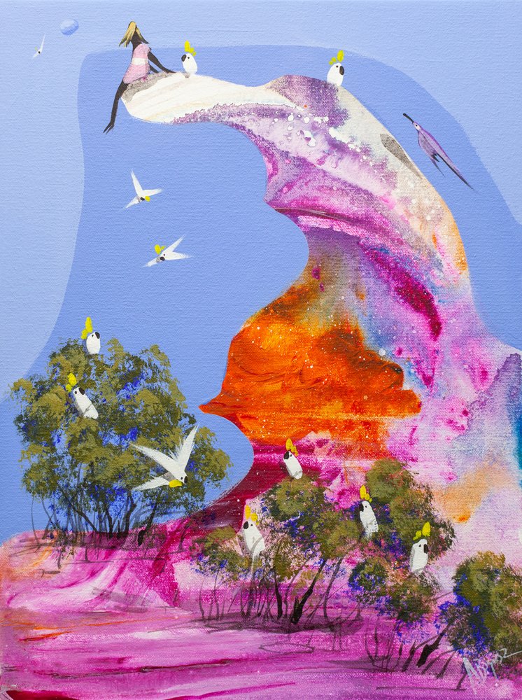 Kleurrijke kaketoeënslapplaats door Adam Bogusz