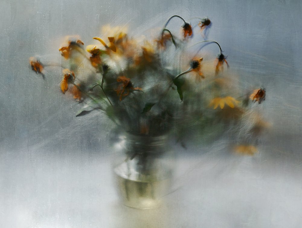 Dromerige, verwelkende bloemen door Ala Pneuma
