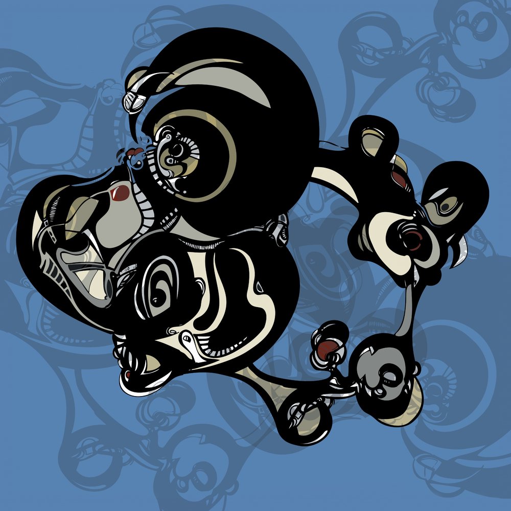 Donkere organische vormen door Alejandra Winkhaus