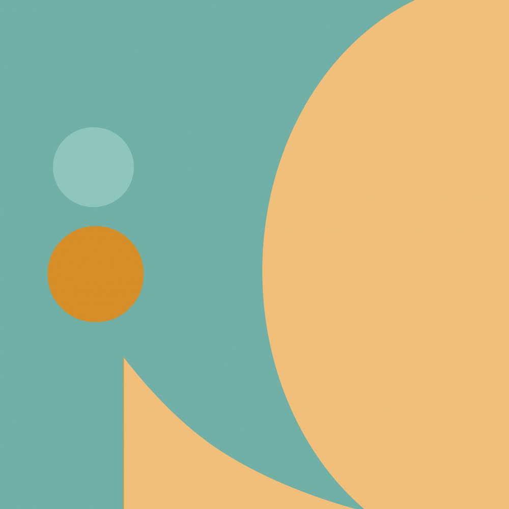 Rustgevende geometrische rondingen door Alejandra Winkhaus