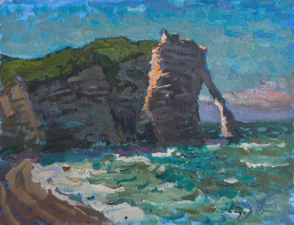 Normandië, Étretat, Studie 2 door Alexander Shandor