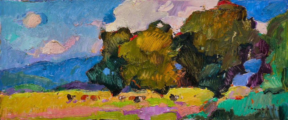 Levendig landschapsschilderij door Alexander Shandor