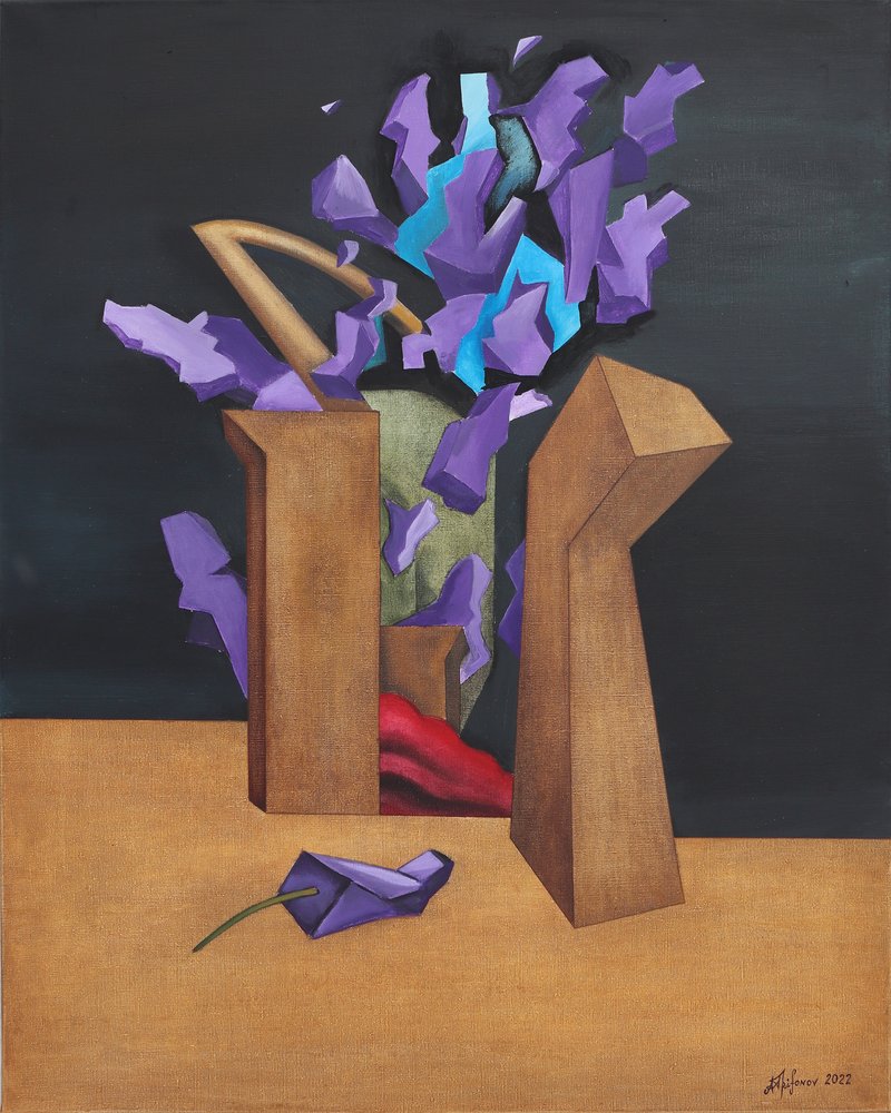 Paarse geometrische explosie door Alexander Trifonov