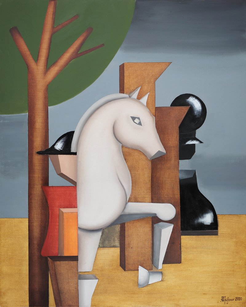 Strategische schaakpaard door Alexander Trifonov