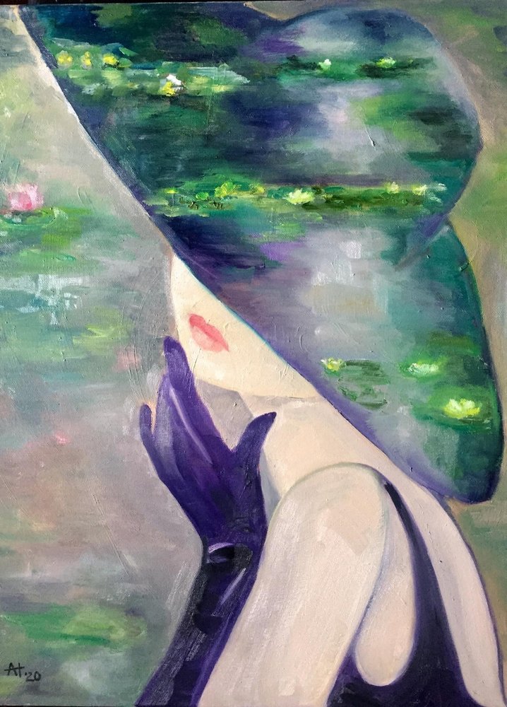 Elegante lelie in de weerspiegeling door Alexandra Higgins