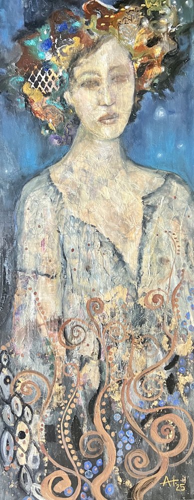 Gouden mystieke portret door Alexandra Higgins