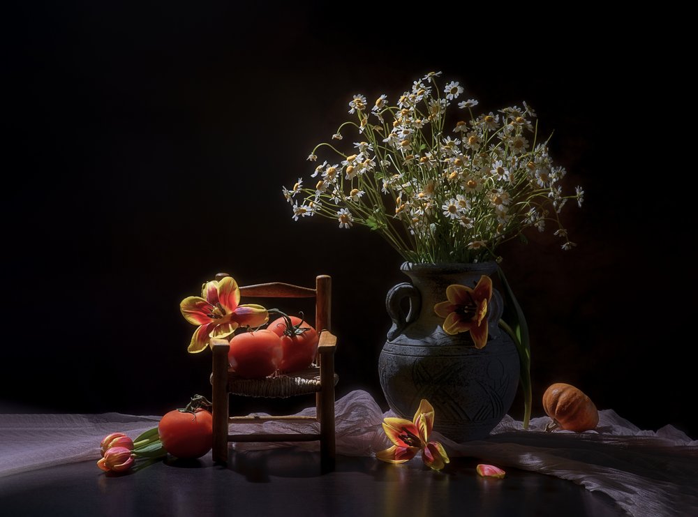 Moody Bloemenoogst door Alice Sheng