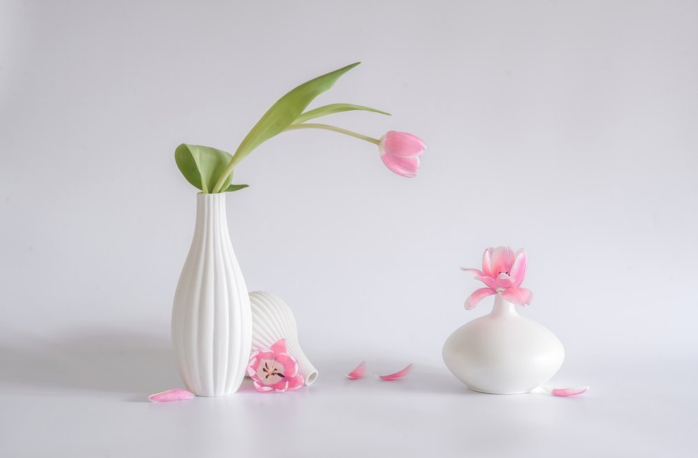 Roze tulpenboeket door Alice Sheng