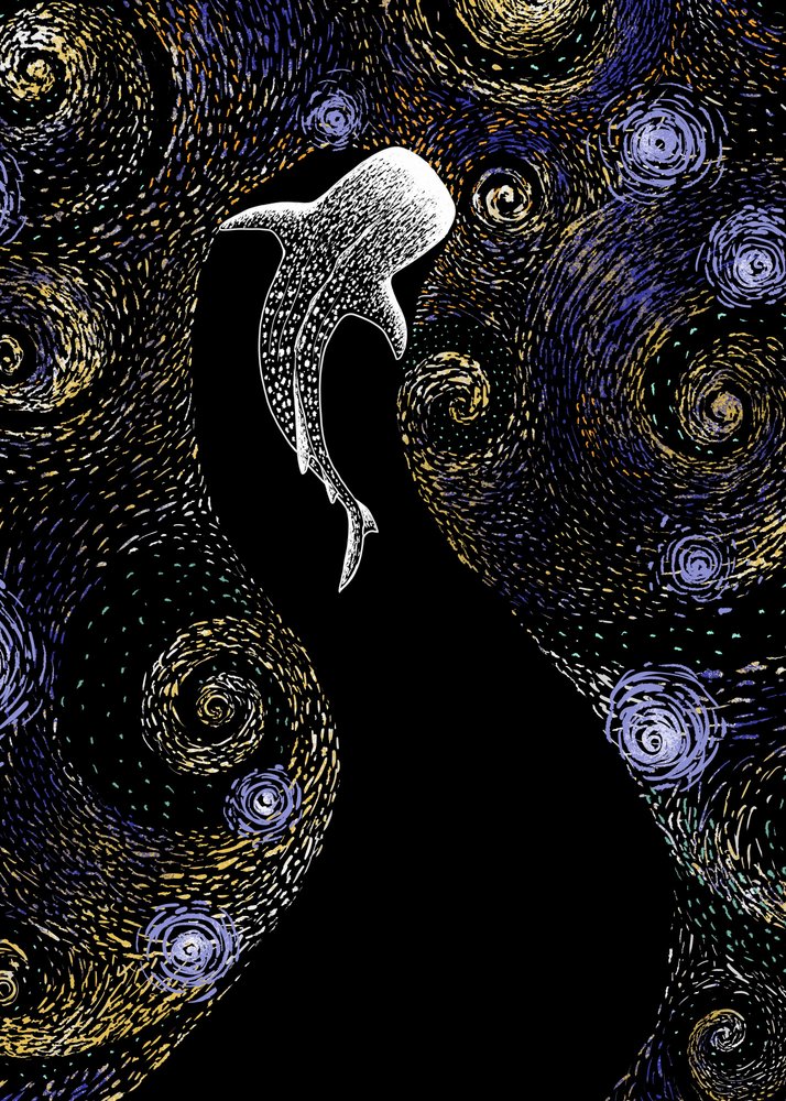 Walvishaai onder de sterrenhemel door Alirıza ÇAKIR