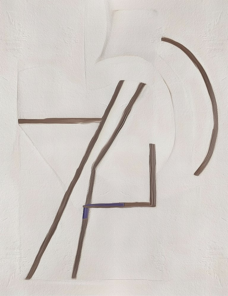 Abstracte geometrische compositie door Alma