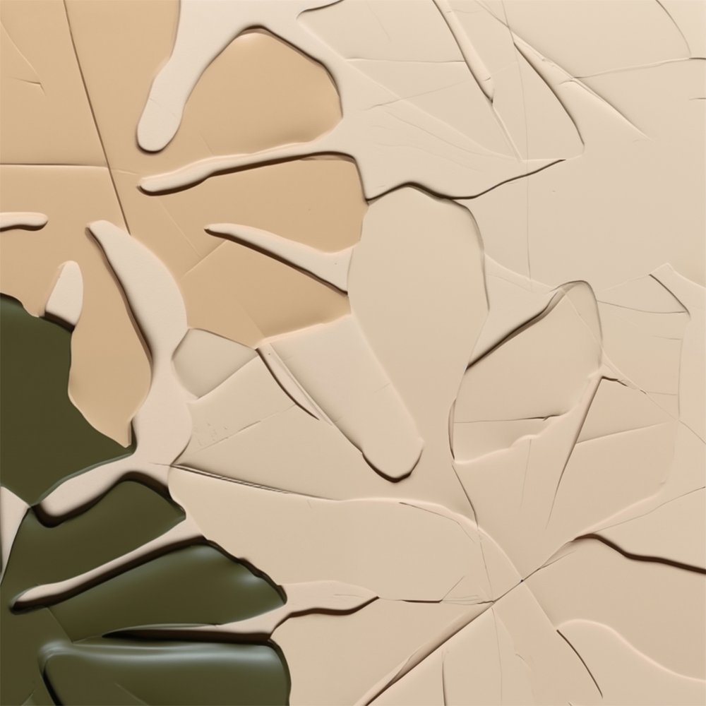 Vloeiende vormen met een zachte textuur door Alma