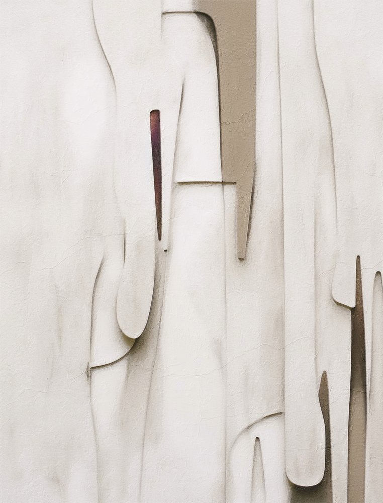 Gelaagde abstracte vormen door Alma