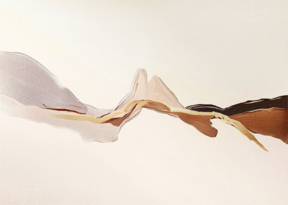 Rustige abstracte stroming door Alma