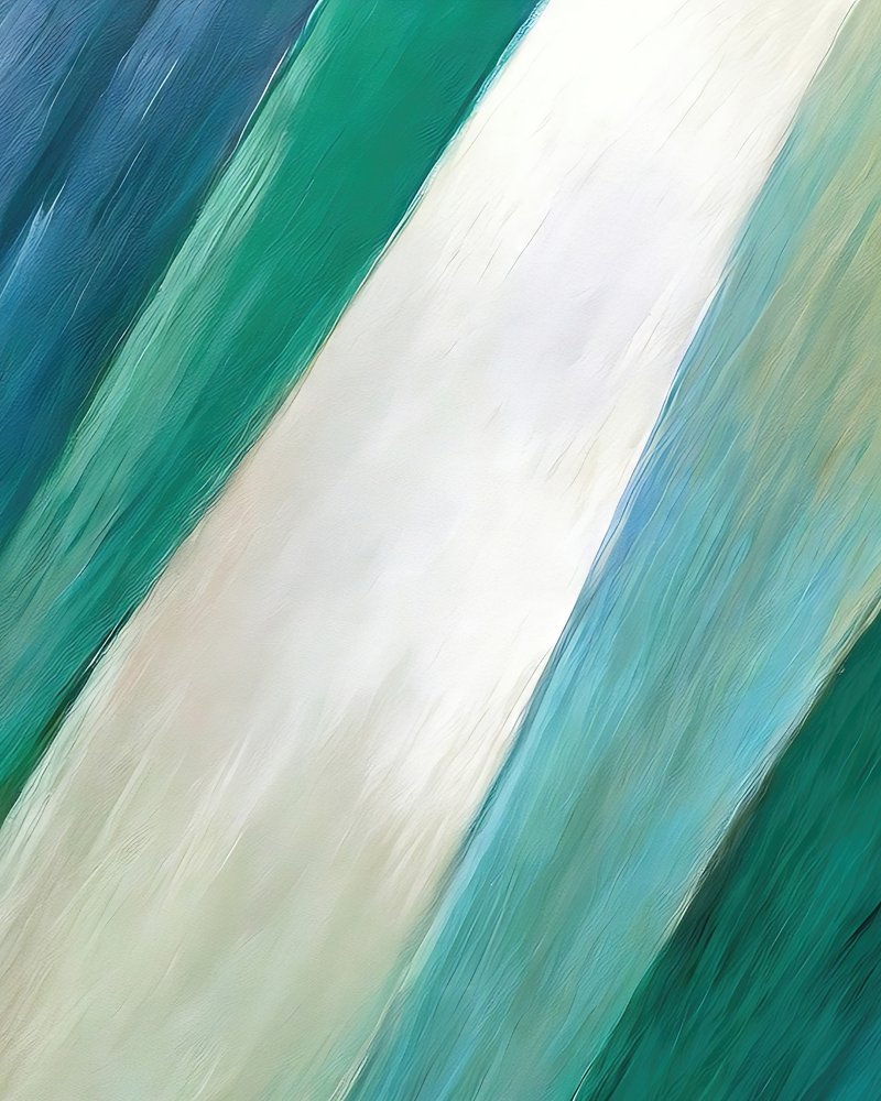 Abstracte blauwgroene strepen door Alpenglow Workshop