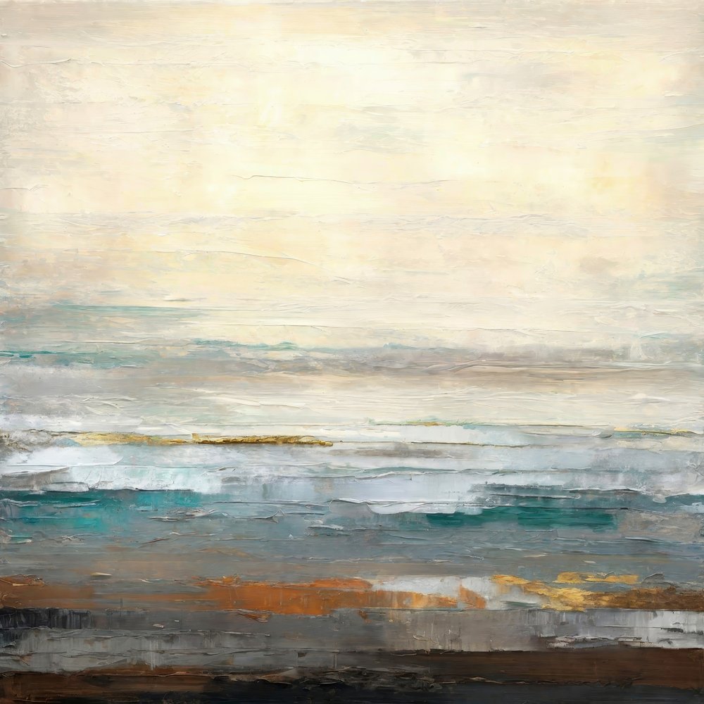 Abstracte gouden zeegezicht door Alpenglow Workshop