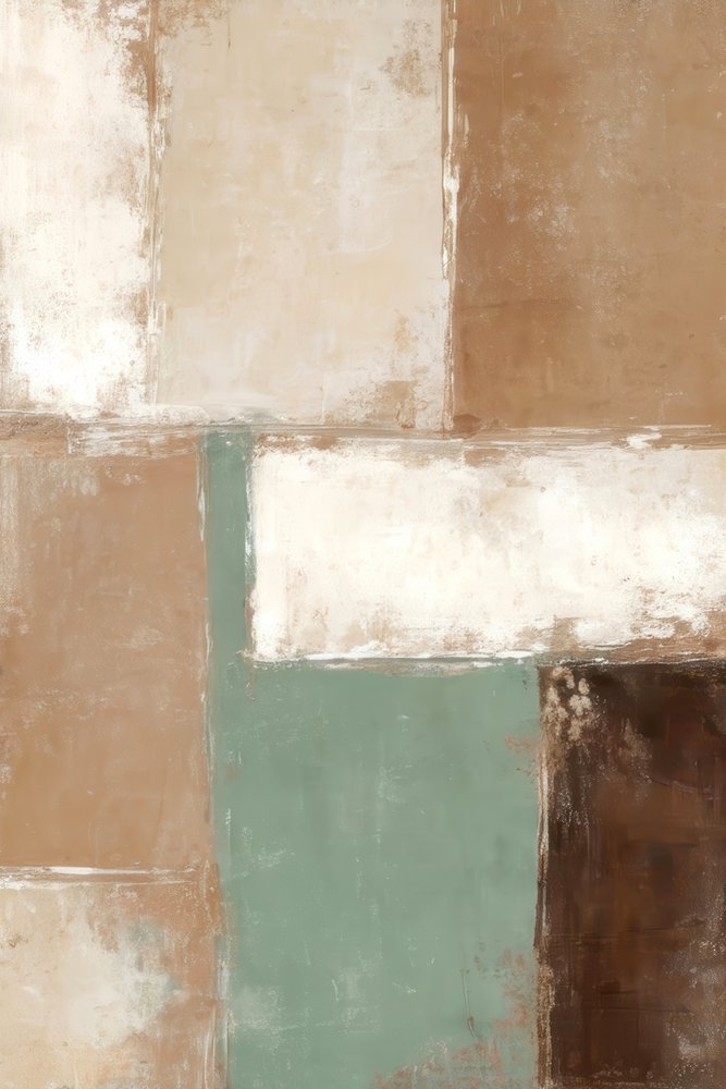 Aardse abstracte blokken door Alpenglow Workshop