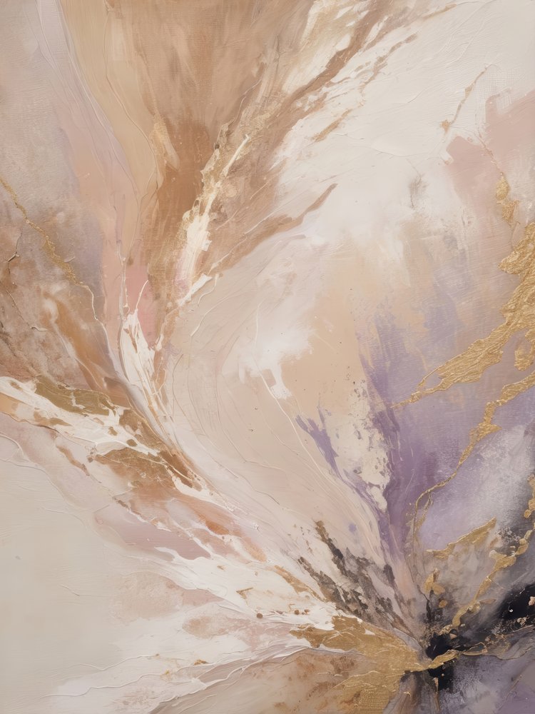 Gouden vloeiende abstractie door Alpenglow Workshop