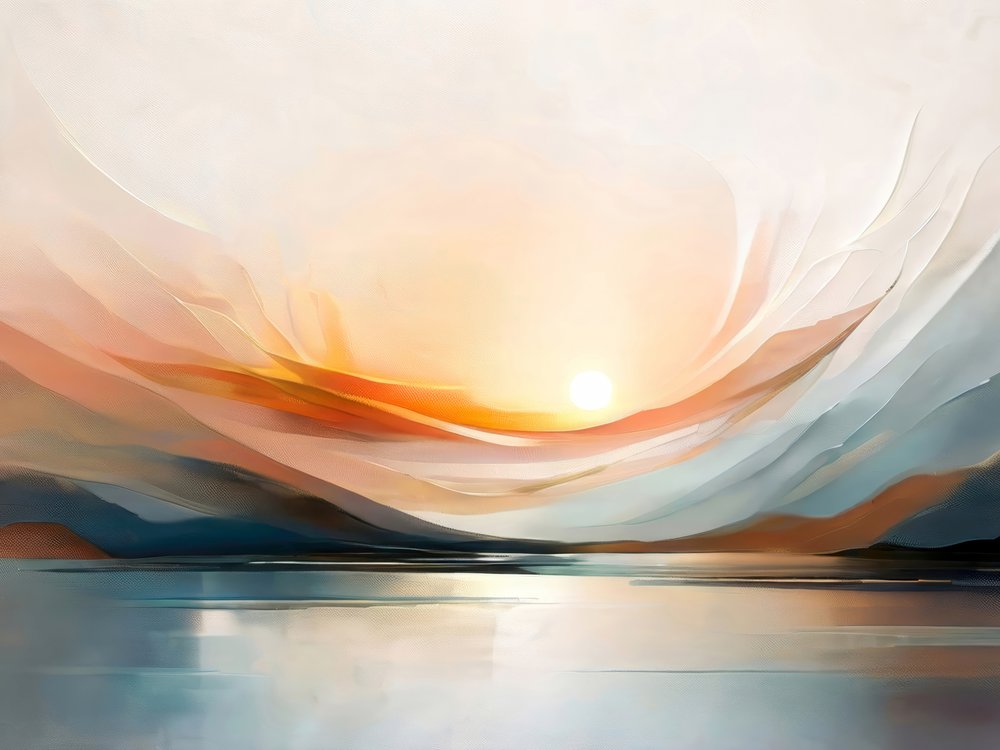Rustige abstracte zonsopgang door Alpenglow Workshop