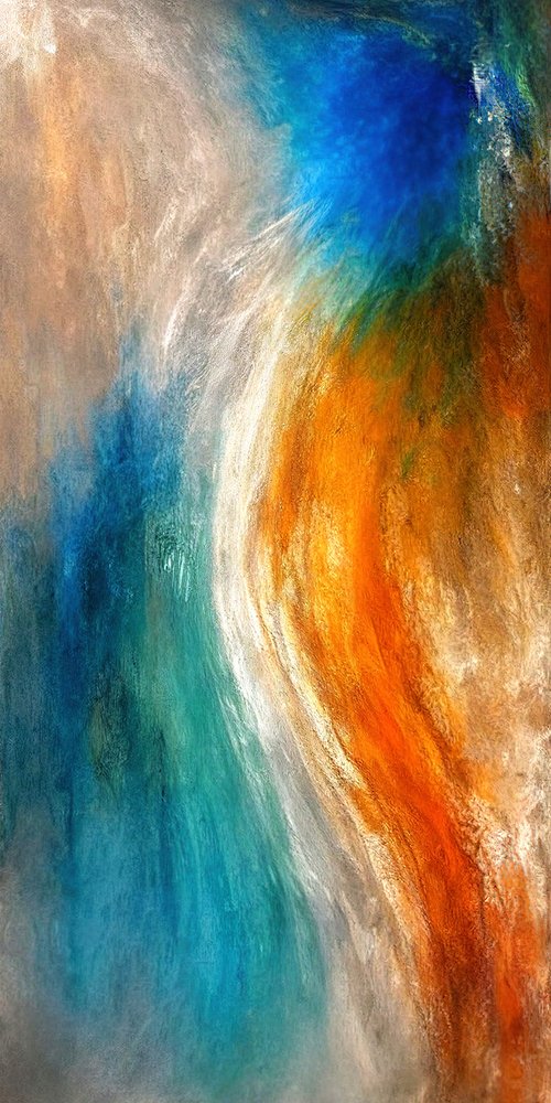 Levendige abstracte stroming door Alpenglow Workshop