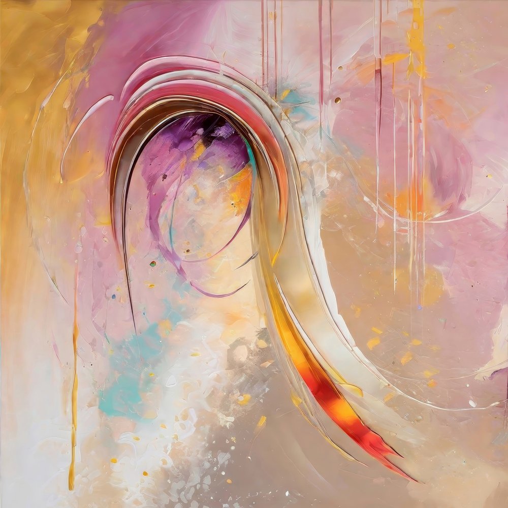 Levendige abstracte stroming door Alpenglow Workshop